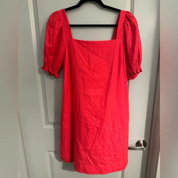 chinese dress ladies Georgia Square Neckline Midi Dress Red